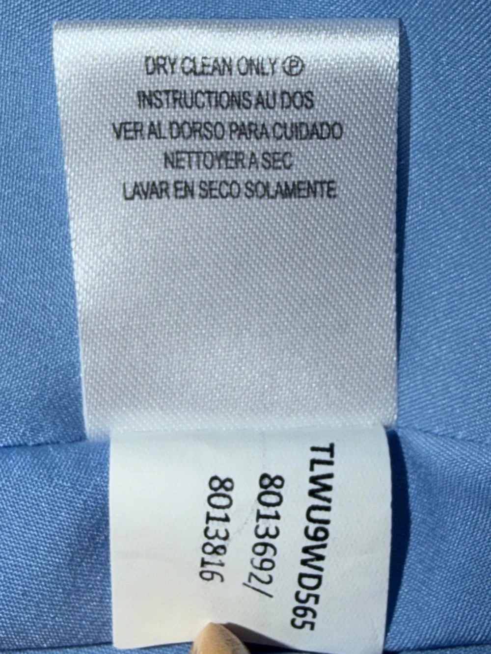 Tahari Faux Wrap Midi Dress Clematis Blue Floral Plus 22W Flowy Wedding Spring - Picture 11 of 11